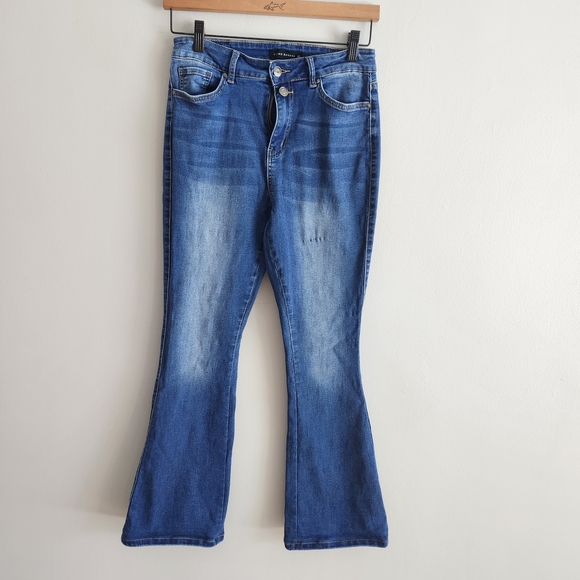 Flying banana Denim - Classic Blue Flared Women Jeans